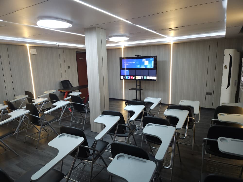 Interior of Castle Academy training room in Ikeja, Lagos